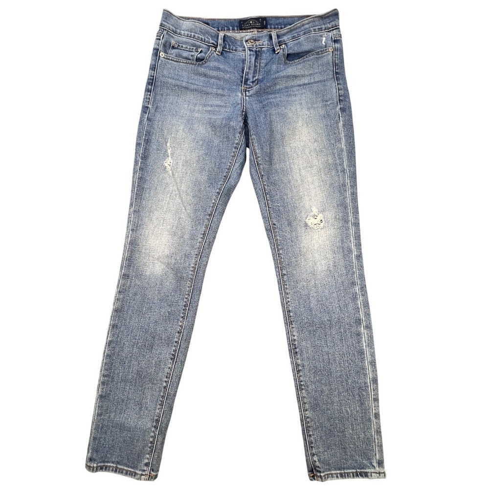 Lucky Brand Blue Charlie Skinny Distressed Jeans Women 6
